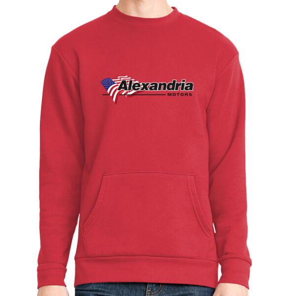Alexandria Motors - Unisex Long Sleeve Crew with Pocket Thumbnail