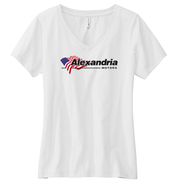 Alexandria Motors - Volunteer Knitwear™ Women’s Daily V-Neck Tee Thumbnail