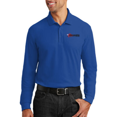 Alexandria Motors - Long Sleeve Core Classic Pique Polo Thumbnail